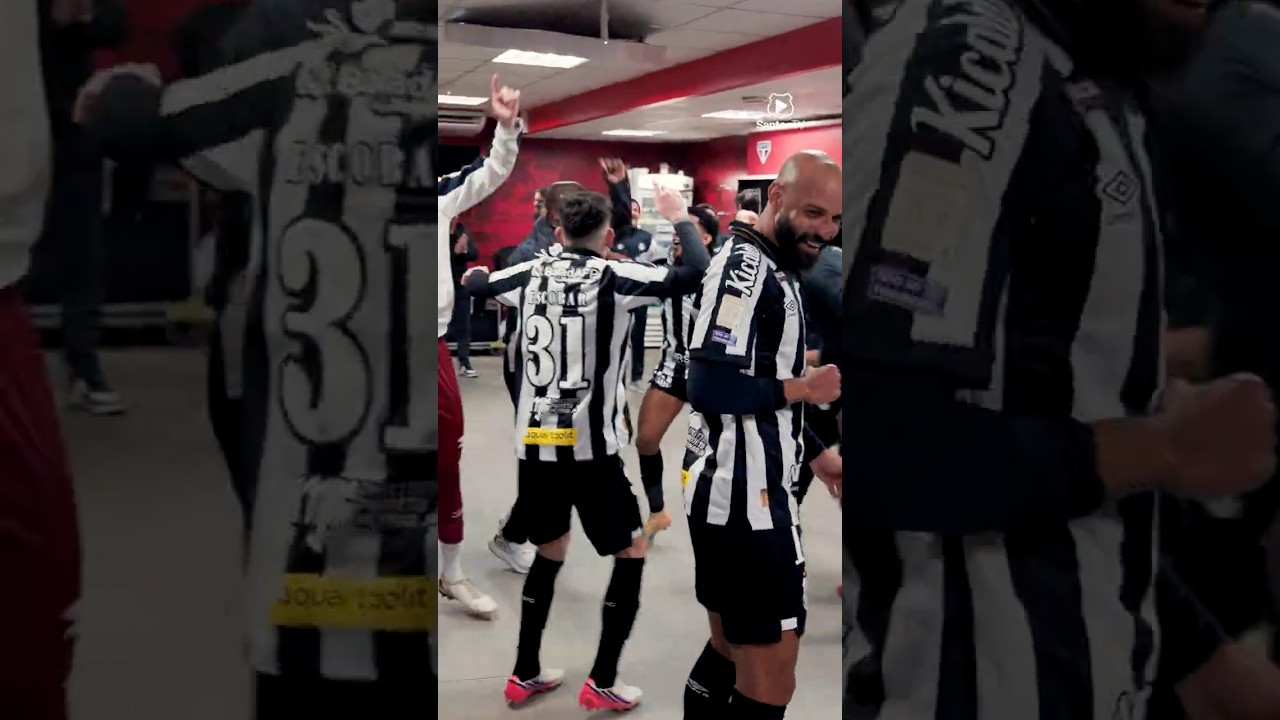 A FESTA NO VESTIÁRIO DO MORUMBIS! 🤍🖤