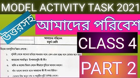 MODEL ACTIVITY TASK// CLASS 4// AMADER PARIBESH// PART 2