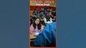 "68th BPSC Rank 3 Prerna Singh: A Success Story" | Perfection IAS Fan | Patna