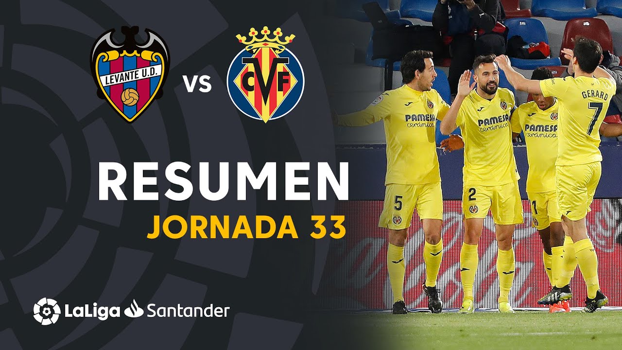 Resumen de Levante UD vs Villarreal CF (1-5) - YouTube