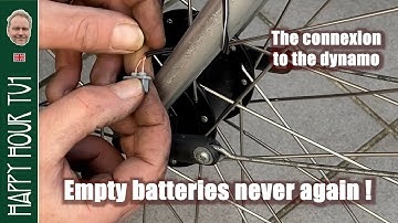 Connect the lights of your bicycle with a dynamo 1/2: front light