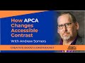 How apca changes accessible contrast with andrew somers