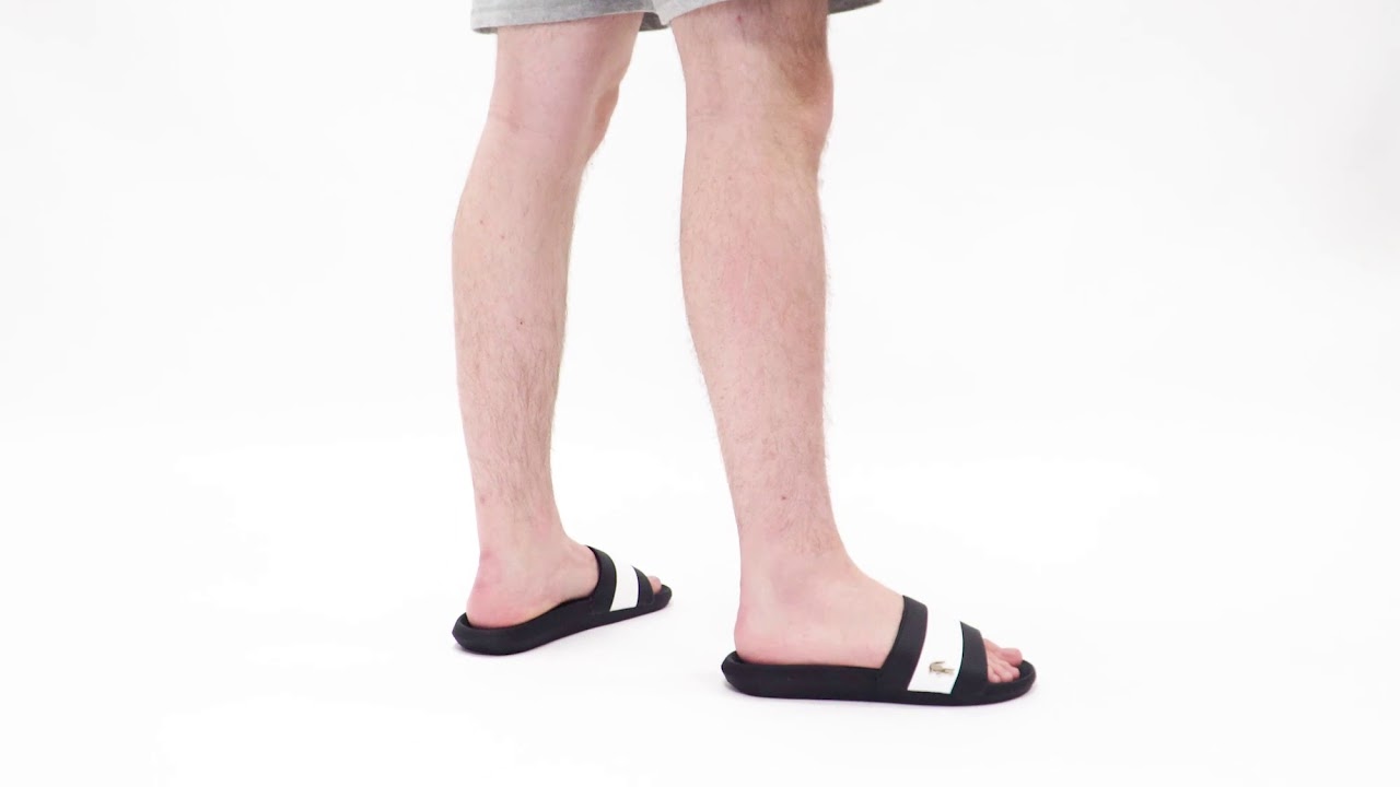 lacoste sliders men