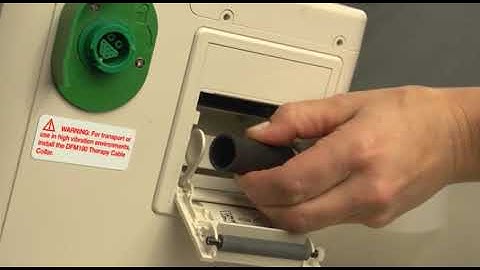 Overview of the Efficia DFM100 monitor/defibrillator