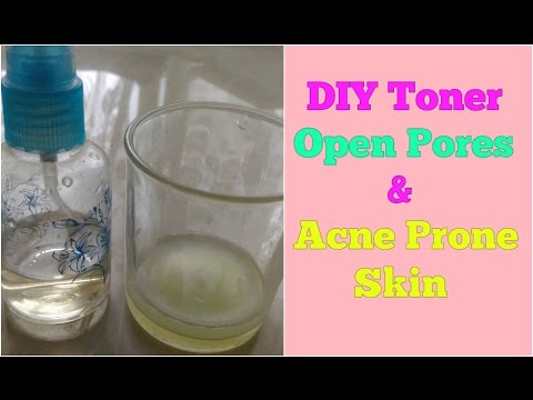 DIY TONER FOR OPEN PORES & ACNE PRONE SKIN, APPLE CIDER VINEGAR & CUCUMBER TONER fOR DRY, OILY SKIN