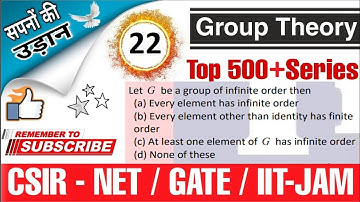 Q:-22  CSIR NET/GATE/IIT JAM GROUP THEORY SOLUTION SERIES BY S.DHIMAN EPIC MATHEMATICS