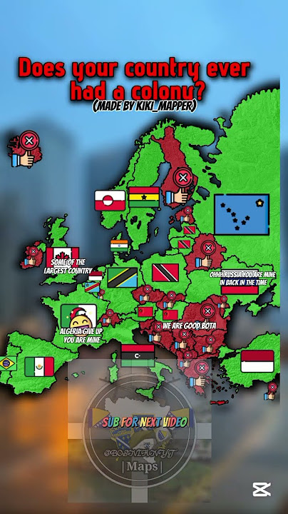 DOES YOUR COUNTRY EVER HAD COLONY? #bih #europe #geographythroughmaps #footballworldcup