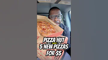Pizza Hut has 5 pies that made me bust! Pizza Hut Flats. #foodreview #snacks #shorts