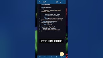 Get your Public IP Address using python code