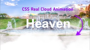 Realistic Cloud Animation Using Only Html and Css! - Code IT