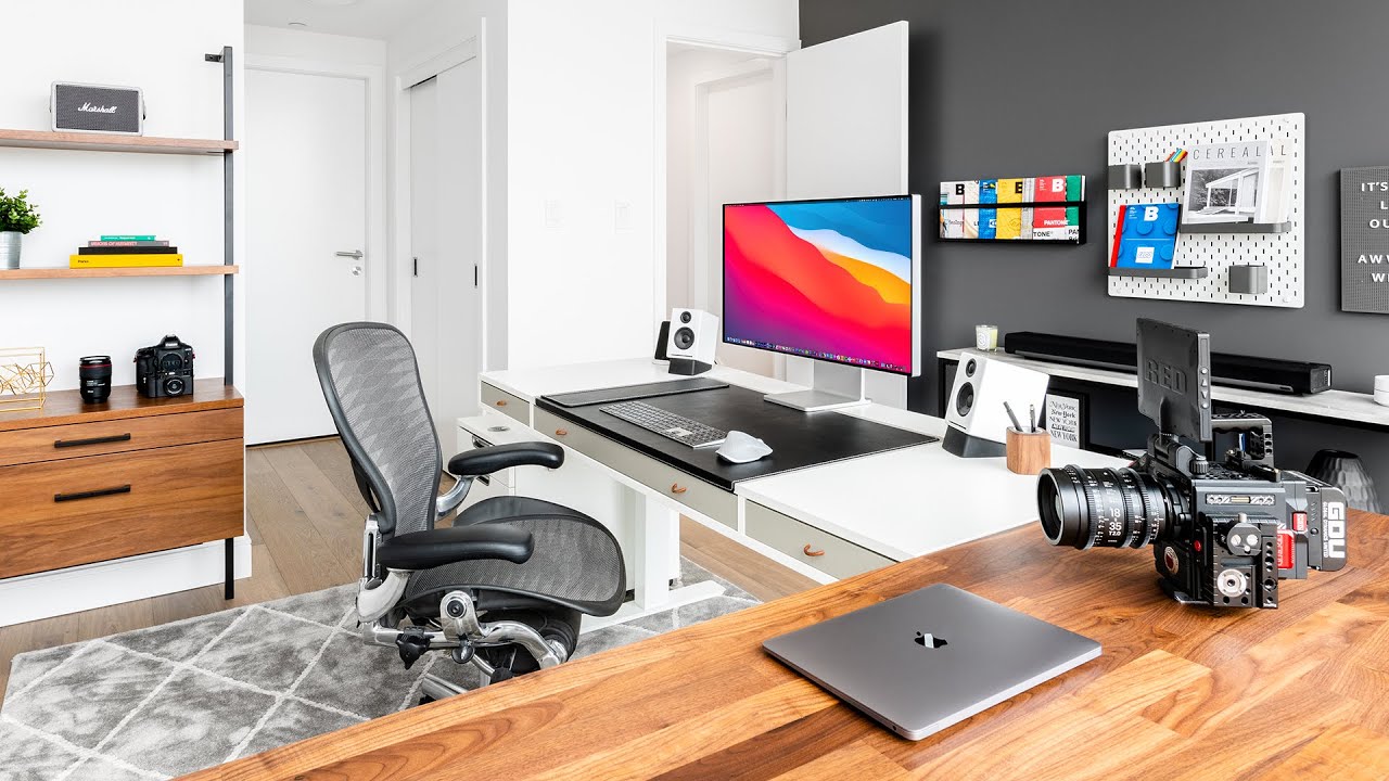 Office Tour: Home Office Desk Setup - VIV & TIM