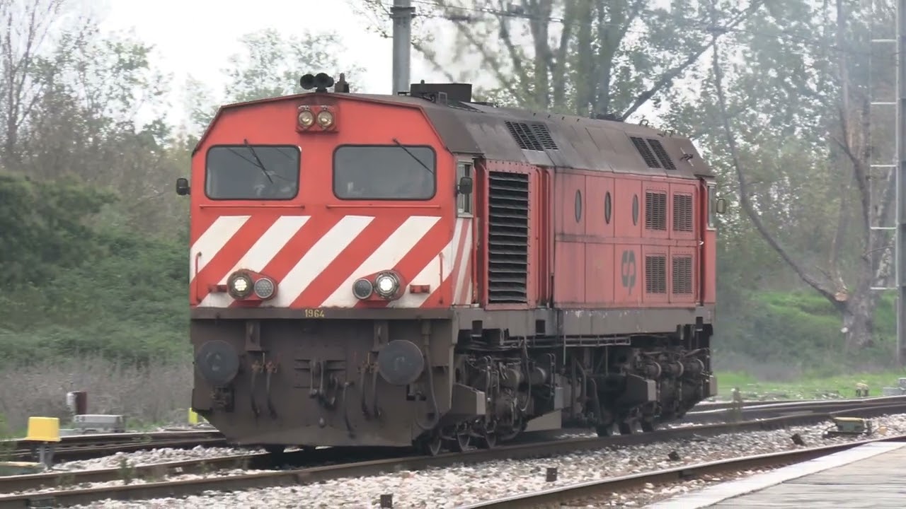 1964 Engine Starting, manobras em Alfarelos e passagens isolada em direcção ao Louriçal - Nov 2023