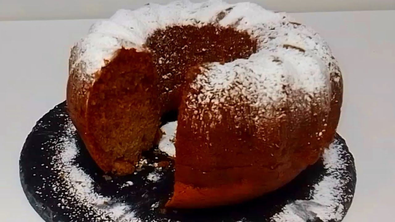 Очень простой кекс с джемом за 5 минут!!! Никакого миксера! Из 4 ингредиентов!!!