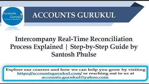 Intercompany Real-Time Reconciliation Process Explained | Step-by-Step Guide by Santosh Phulse