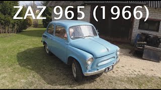 Old Restored Soviet Mini Car Overview & Drive   ZAZ 965A (1966)