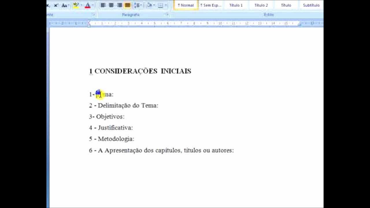 Como fazer a introdução de um trabalho acadêmico