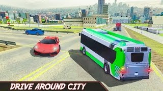 City Tourist Bus Transporter Driving Simulator 3D #1 - Android Gameplay Walkthrough screenshot 1