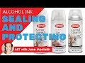 How To Seal Alcohol Ink Projects