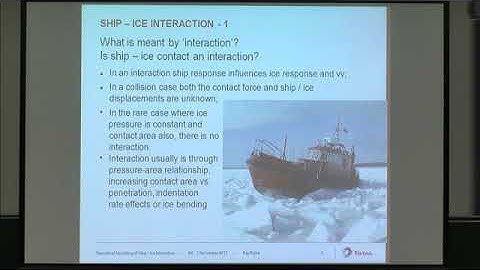 SIPW03 | Prof. Kaj Riska | Theoretical modelling of ship-ice interaction