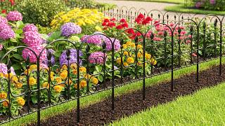 Heavy‑Duty Garden Metal Fence Kit – Removable Feet + Secure Clips for Long‑Lasting Borders