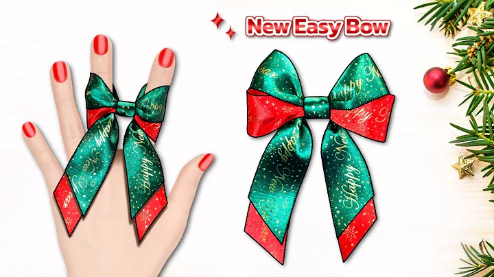 How to make simple easy bow | Christmas decorating ideas DIY ribbon bow | How to tie the perfect bow