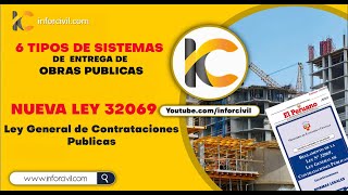 📢 Los 6 Nuevos Sistemas de Entrega de Obras Públicas | Segun  Nueva Ley 32069
