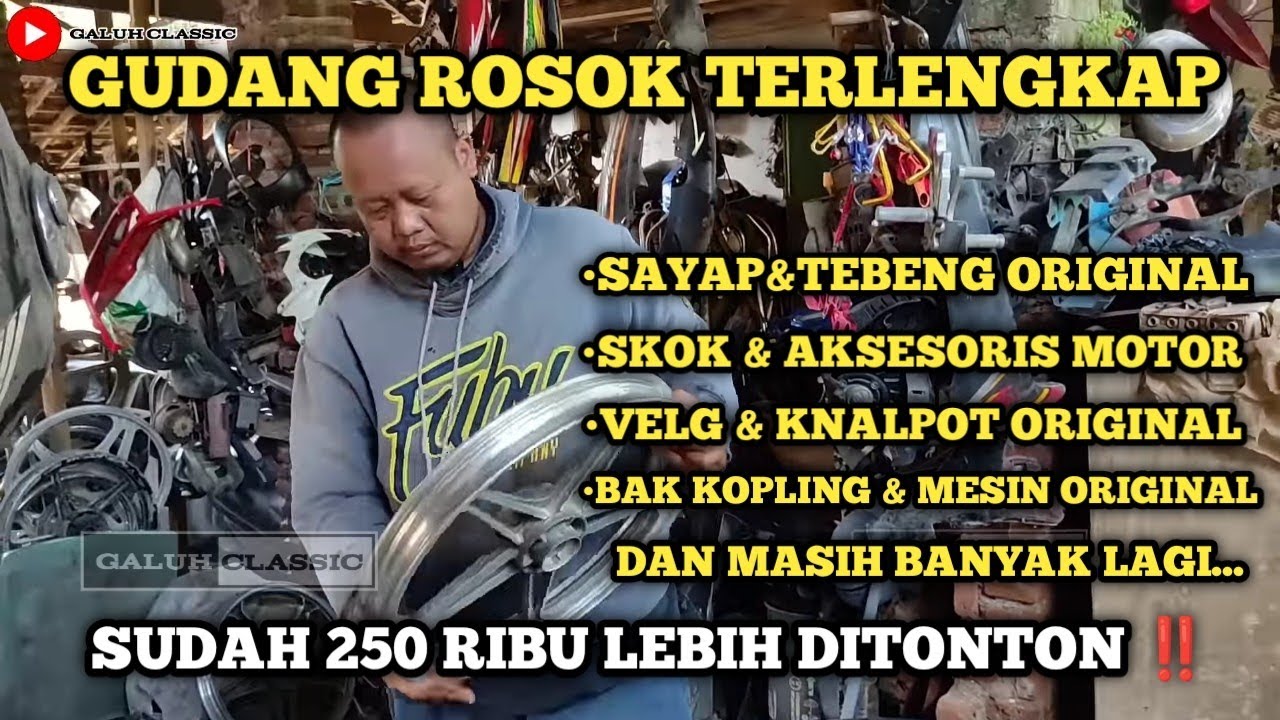 GUDANG ROSOK FULL JEKPOT | BANYAK ORIGINAL SPAREPART BEKAS MOTOR DISINI ‼️