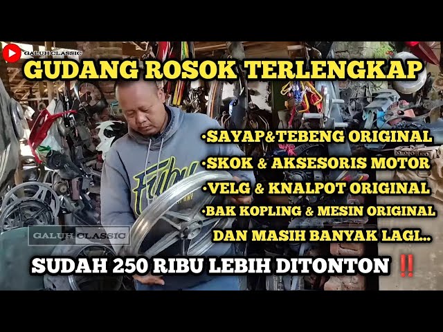 GUDANG ROSOK FULL JEKPOT | BANYAK ORIGINAL SPAREPART BEKAS MOTOR DISINI ‼️ class=