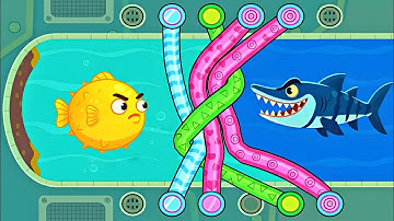 Save the Fish Pull the Pin Part 12 |Crazy Brain Puzzle Walkthrough |Shark Fish Rescue |[iOS/Android]