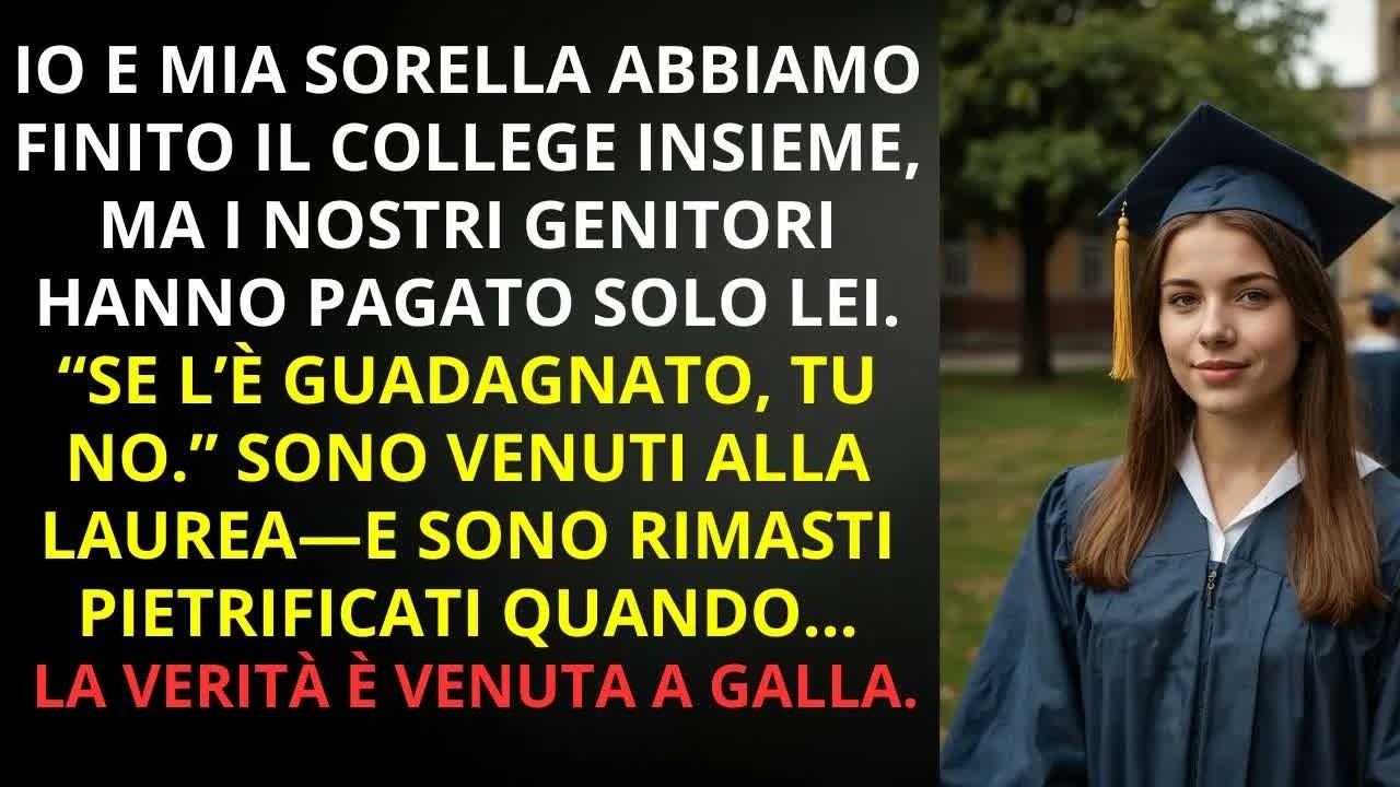 I Miei Genitori Hanno Pagato Solo per Mia Sorella  Ma Alla Laurea, Li Ho Umiliati Davanti a Tutt
