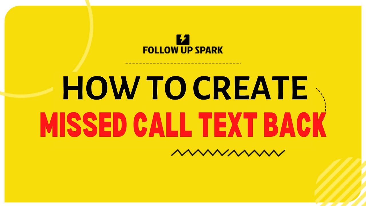 How to set up the missed call text back using workflow
