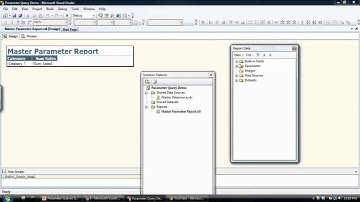 Creating a SQL Server Reporting Services (SSRS) report that contains a  Parameter Query
