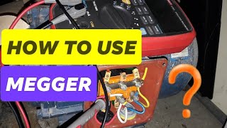 HOW to use MEGGER Insulation Resistance Tester on a 3 phase motor | Philippines | Local Electrician