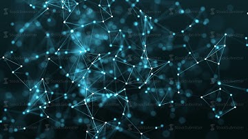 4k abstract loop color geometrical background with lines and dots