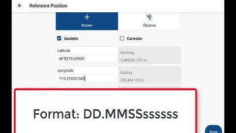 FieldGenius for Android - Reference - Setup Reference Position known LatLong