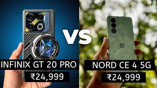 INFINIX GT 20 PRO VS ONEPLUS NORD CE 4 5G- FULL COMPARISON & SPECIFICATIONS, PERFORMANCE, DISPLAY