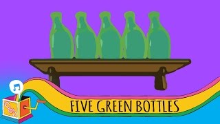 Five Green Bottles | Nursery Rhyme | Animated Karaoke