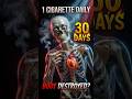 What Happens If You Smoke 1 Cigarette Every Day for 30 Days? #Shorts #QuitSmoking #HealthFacts