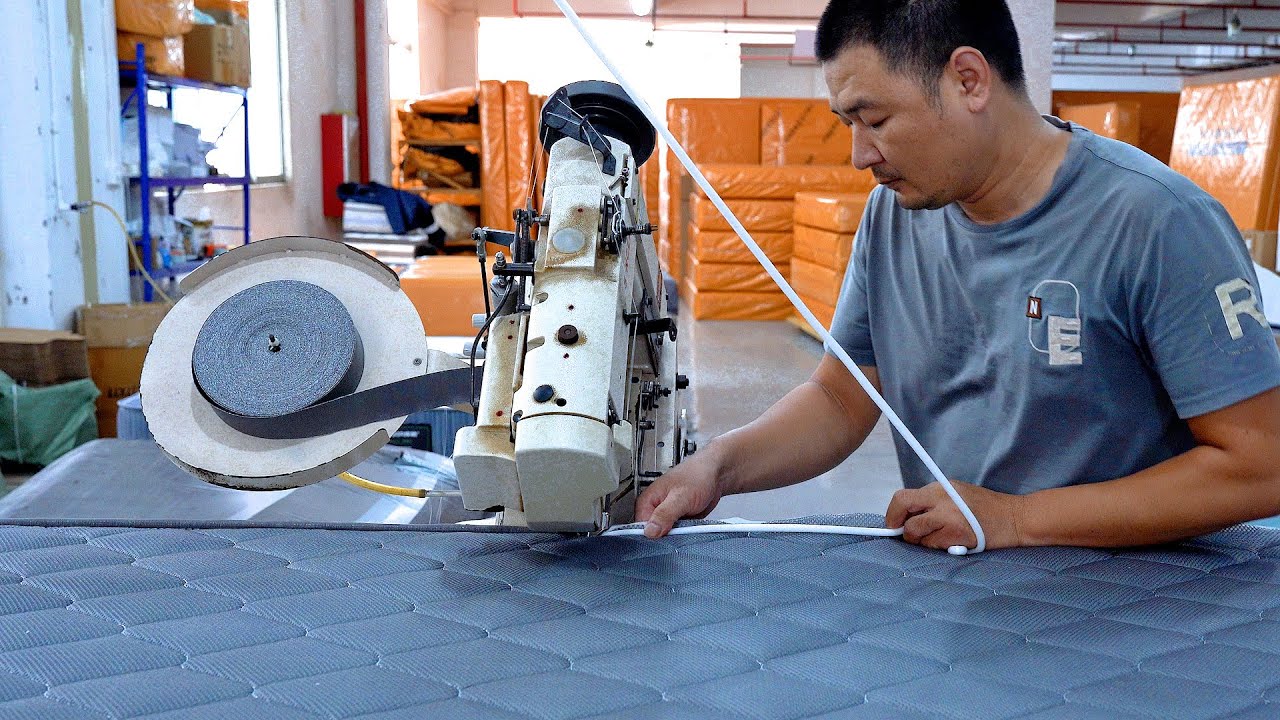 ⁣How Mattress is made? Inside a Chinese Mattress Factory.