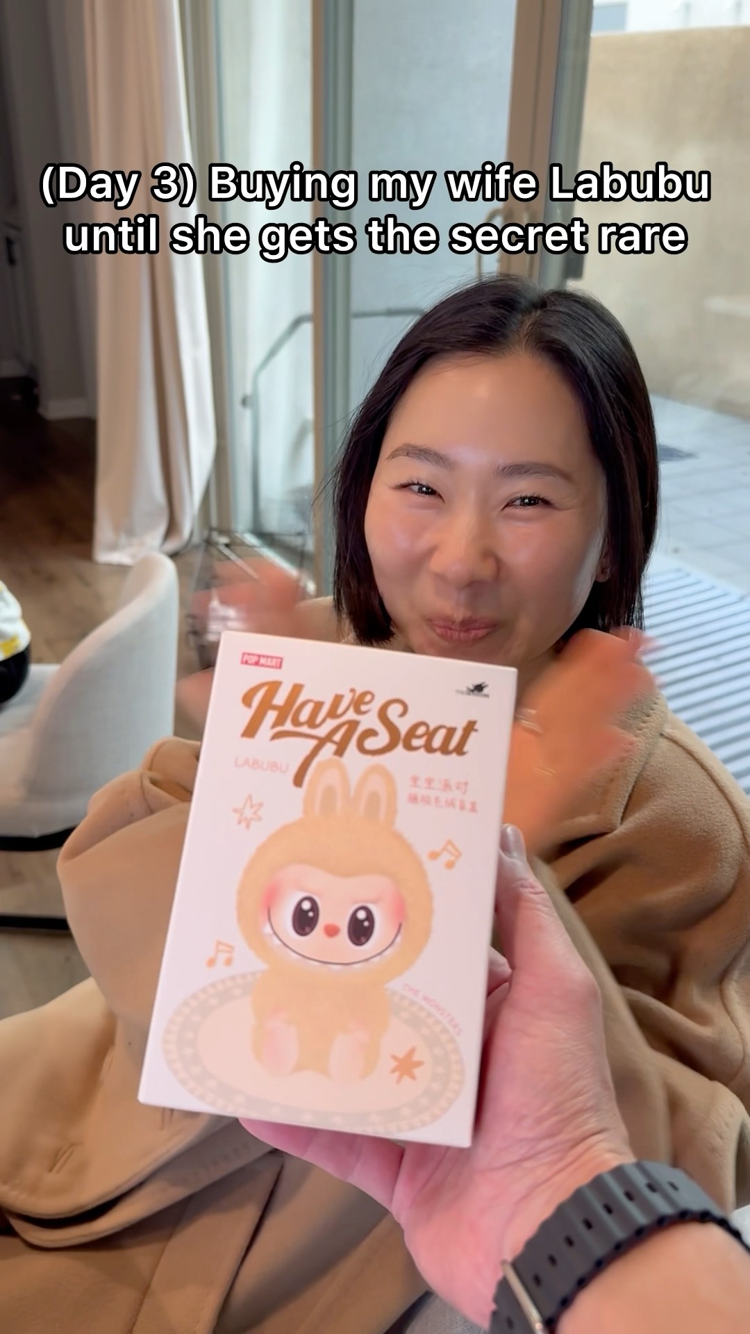 (Day 3) Buying my wife Labubu until she gets the secret rare