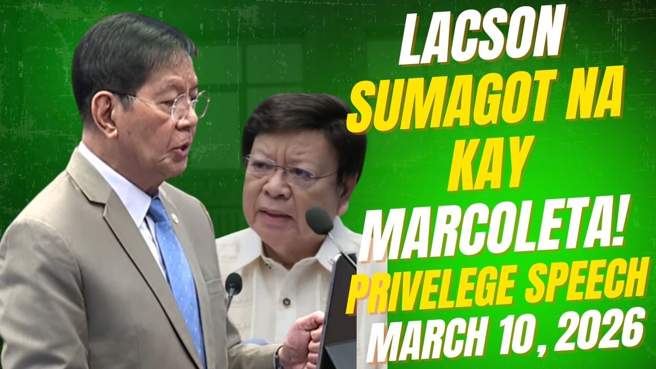 LACSON SUMAGOT NA KAY MARCOLETA! PRIVELEGE SPEECH, MARCH 10, 2026
