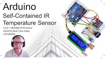 Arduino - LCD + MLX90614 IR Temp Sensor + DS3231 Real Time Clock + TCA9548A