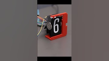 How to make a Split Flap Display #diyprojects #3dprinting #arduino