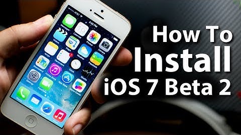 How To Install iOS 7 Beta 2 On iPhone5/4S/4 - iPod Touch 5G - iPad 2/3/4/Mini