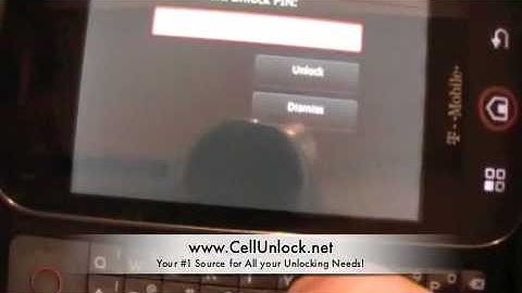 How to Unlock T-Mobile Motorola CLIQ Droid by Code|CellUnlock.net