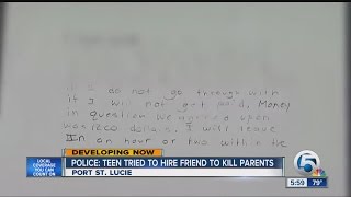 14-year-old accused of soliciting a friend to kill his family