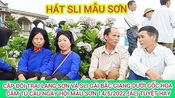 Hát Sli Mẫu Sơn 14/5/2022 (ÂL) Trai Lạng Sơn Và Gái Bắc Giang Vả Sli Dưới Gốc Hoa Cẩm Tú Cầu Cực Hay