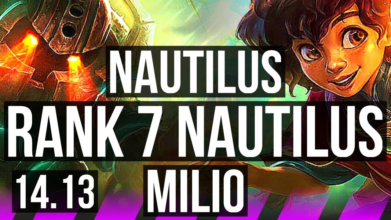 NAUTILUS & Kai'Sa vs MILIO & Lucian (SUP) | Rank 7 Nautilus, 1/1/6, Rank 29 | VN Challenger | 14.13