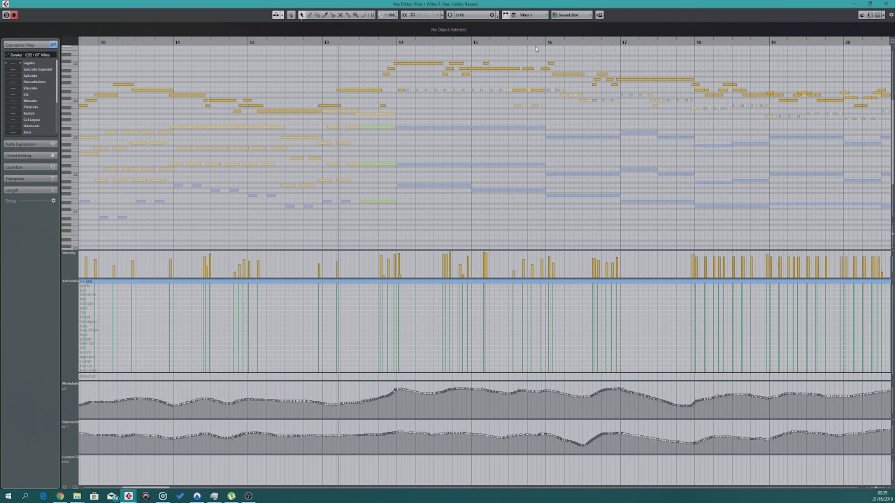 2018-05-21 Cinematic Studio Strings & Expression Maps Test DAWcast ...