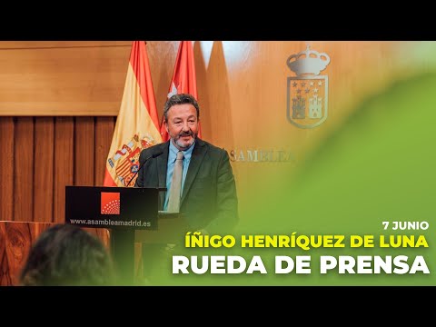 07 06 | Rueda de prensa de ÍÑIGO HENRÍQUEZ DE LUNA tras la Junta de Portavoces